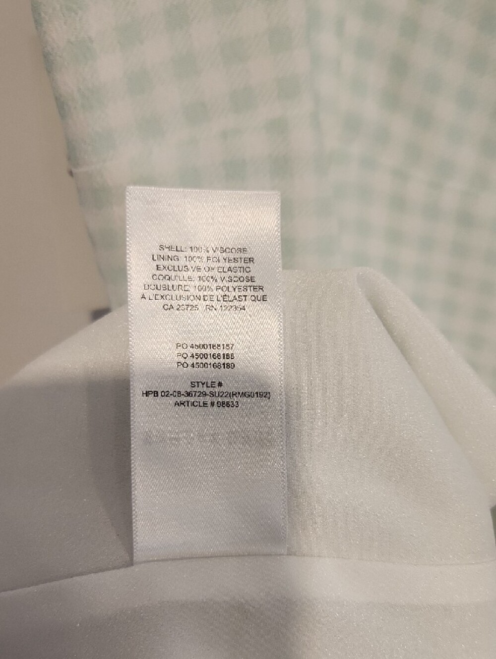ARITZIA SUNDAY BEST Gingham Sweetheart Mini Dress in Pale Green - Picture 10 of 10